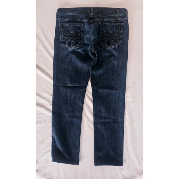 7 For All Mankind Jeans Straight Leg Flood Women's 29 - Picture 3 of 5